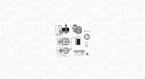 Масляный радиатор MAGNETI MARELLI 350300001100