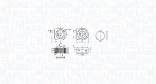 Масляный радиатор MAGNETI MARELLI 350300001900