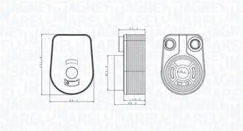 Масляный радиатор MAGNETI MARELLI 350300002800