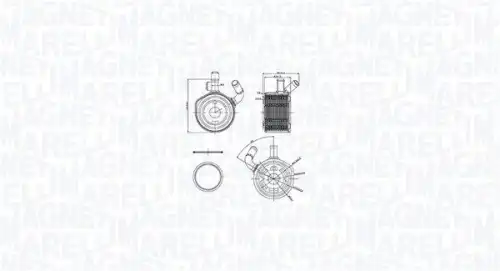 Масляный радиатор MAGNETI MARELLI 350300002900