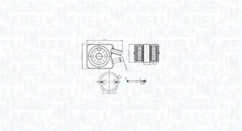 Масляный радиатор MAGNETI MARELLI 350300003200