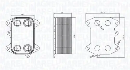 Масляный радиатор MAGNETI MARELLI 350300003300