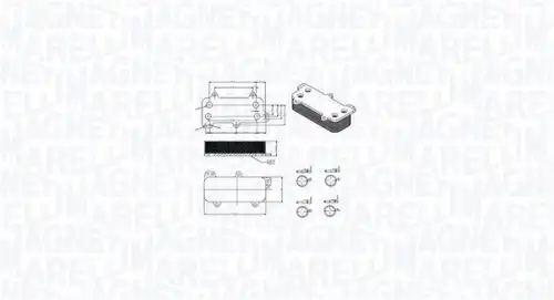 Масляный радиатор MAGNETI MARELLI 350300003700