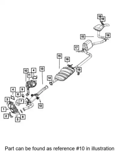 EXHAUST 68569798AA CHRYSLER
