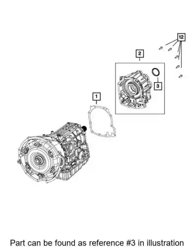 EXTENSION YOKE 68224227AB CHRYSLER