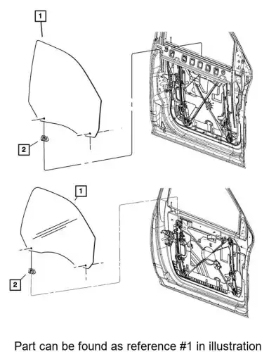 FRONT DOOR 68700436AA CHRYSLER