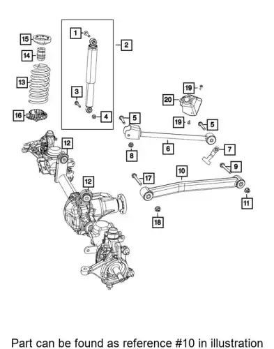 LOWER CONTROL 68567808AA CHRYSLER