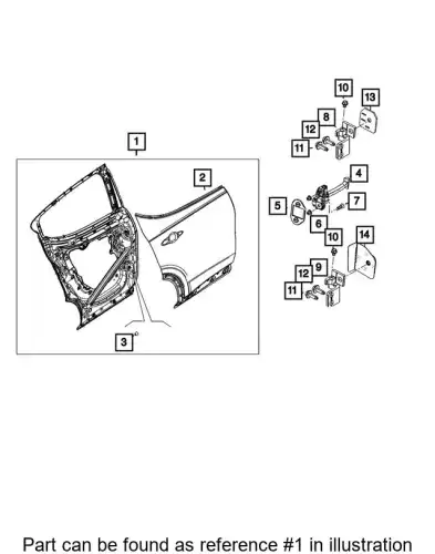 REAR 68606943AA CHRYSLER