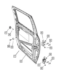 REAR 55372019AK CHRYSLER