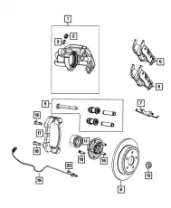 REAR DISC BRAKE 68577102AB CHRYSLER