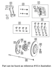Датчик ABS CHRYSLER 68394210AG