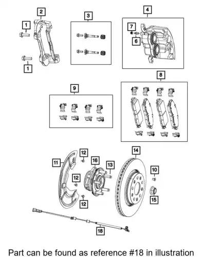 Датчик ABS CHRYSLER 68394210AG