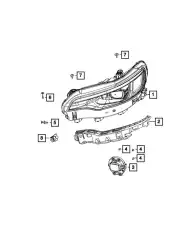 Фара CHRYSLER 68275945AK
