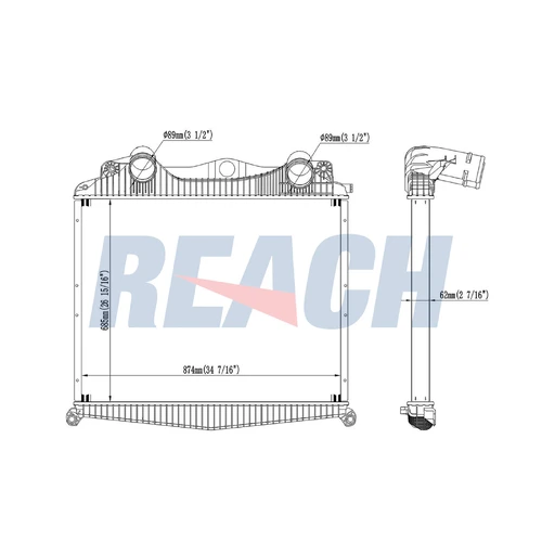 Интеркулер REACH 1.61.1316.2L