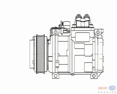Компрессор, кондиционер 8FK 351 110-131 HELLA