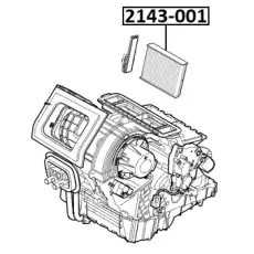 Салонный фильтр FEBEST 2143-001
