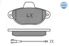 Тормозные колодки дисковые MEYLE 025 214 3616