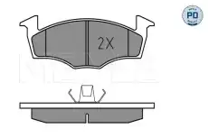 Тормозные колодки дисковые MEYLE 025 218 6619/PD