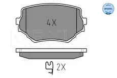 Тормозные колодки дисковые MEYLE 025 233 1414/W