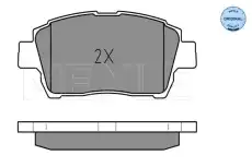 Тормозные колодки дисковые MEYLE 025 235 1017