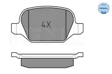 Тормозные колодки дисковые MEYLE 025 235 1716