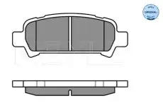 Тормозные колодки дисковые MEYLE 025 235 7214/W