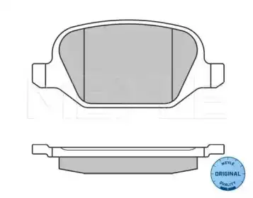 Тормозные колодки дисковые MEYLE 025 236 0113