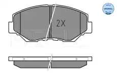Тормозные колодки дисковые MEYLE 025 238 6817
