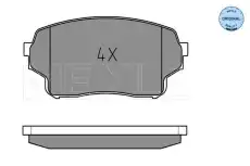 Тормозные колодки дисковые MEYLE 025 243 0115/W