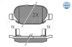 Тормозные колодки дисковые MEYLE 025 254 1014