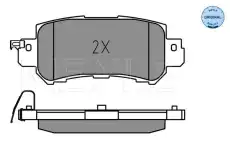 Тормозные колодки дисковые MEYLE 025 255 4014