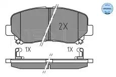 Тормозные колодки дисковые MEYLE 025 255 6416