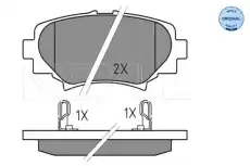 Тормозные колодки дисковые MEYLE 025 258 7814