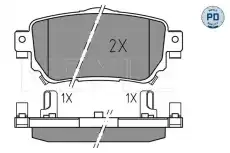 Тормозные колодки дисковые MEYLE 025 259 6515/PD