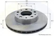 Тормозной диск COMLINE ADC1571V вентилируемый , передняя ось