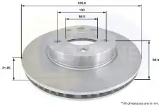 Тормозной диск COMLINE ADC1475V вентилируемый , передняя ось справа