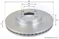Тормозной диск COMLINE ADC01126V вентилируемый , передняя ось