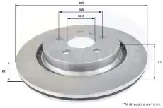 Тормозной диск COMLINE ADC1921V вентилируемый , задняя ось