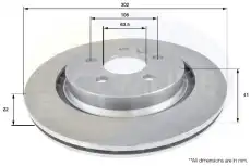 Тормозной диск COMLINE ADC1921V вентилируемый , задняя ось