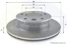 Тормозной диск COMLINE ADC1664V вентилируемый , передняя ось