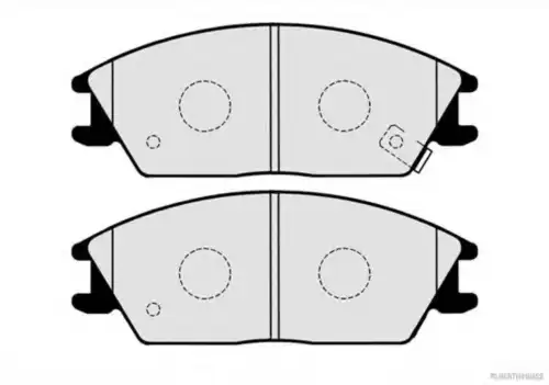 Тормозные колодки дисковые HERTH+BUSS J3600515