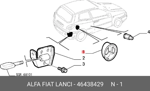 ДНИЩЕ 46438429 ALFA ROMEO