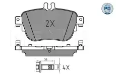Тормозные колодки дисковые MEYLE 025 224 3716/PD