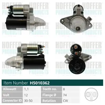 Стартер HOFFER H5010362