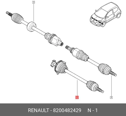 ШРУС наружный RENAULT 8200482429