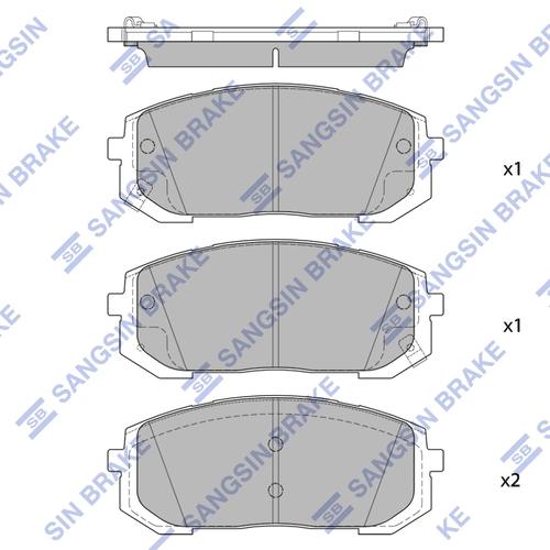Тормозные колодки дисковые HAGEN GP4334