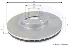 Тормозной диск COMLINE ADC01114V вентилируемый , передняя ось