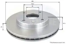 Тормозной диск COMLINE ADC1054V вентилируемый , передняя ось