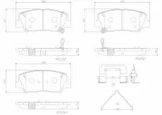 Тормозные колодки дисковые BREMBO P 19 001