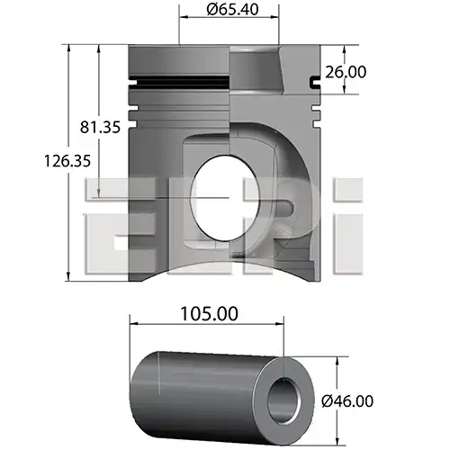 Поршень LP181 3029 STD ELPI